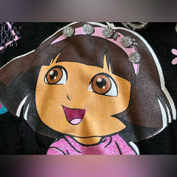 Dora the Explorer Toddler Girls 2 Piece Purple Tutu Leggings Set Size 3T - Picture 4 of 5